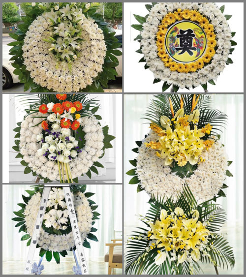 湖北荆门市京山县宋河镇董家城村花圈速递